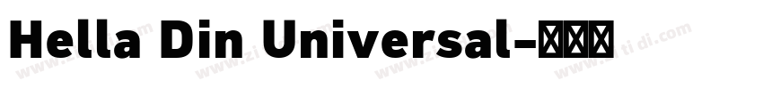 Hella Din Universal字体转换